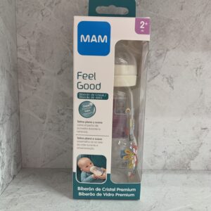 BIBERON CRISTAL MAM FEEL GOOD +0 MESES 1 UNIDAD R 260 ML