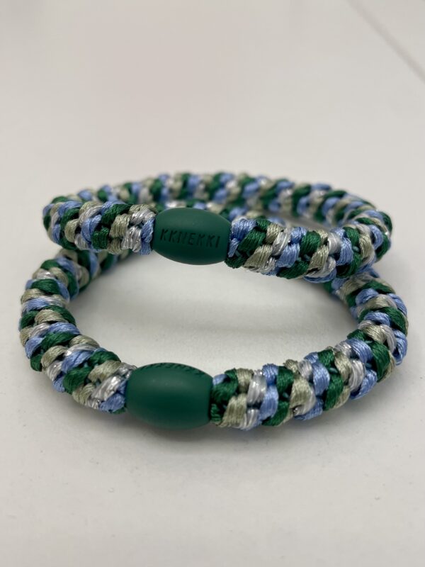 KKNEKKI GOMA MIX GREEN SILVER GLITTER