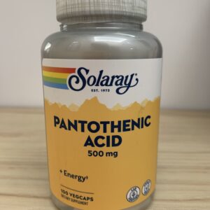 SOLARAY PANTOTHENIC ACID 500MG 100 CAPSULAS