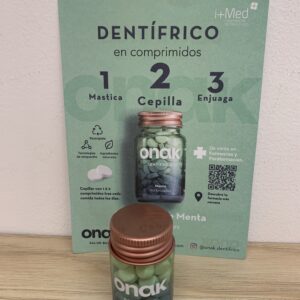 ONAK DENTIFRICO  50 COMPRIMIDOS SABOR MENTA