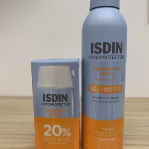 ISDIN TRANSPARENT SPRAY + FUSION WATER PACK